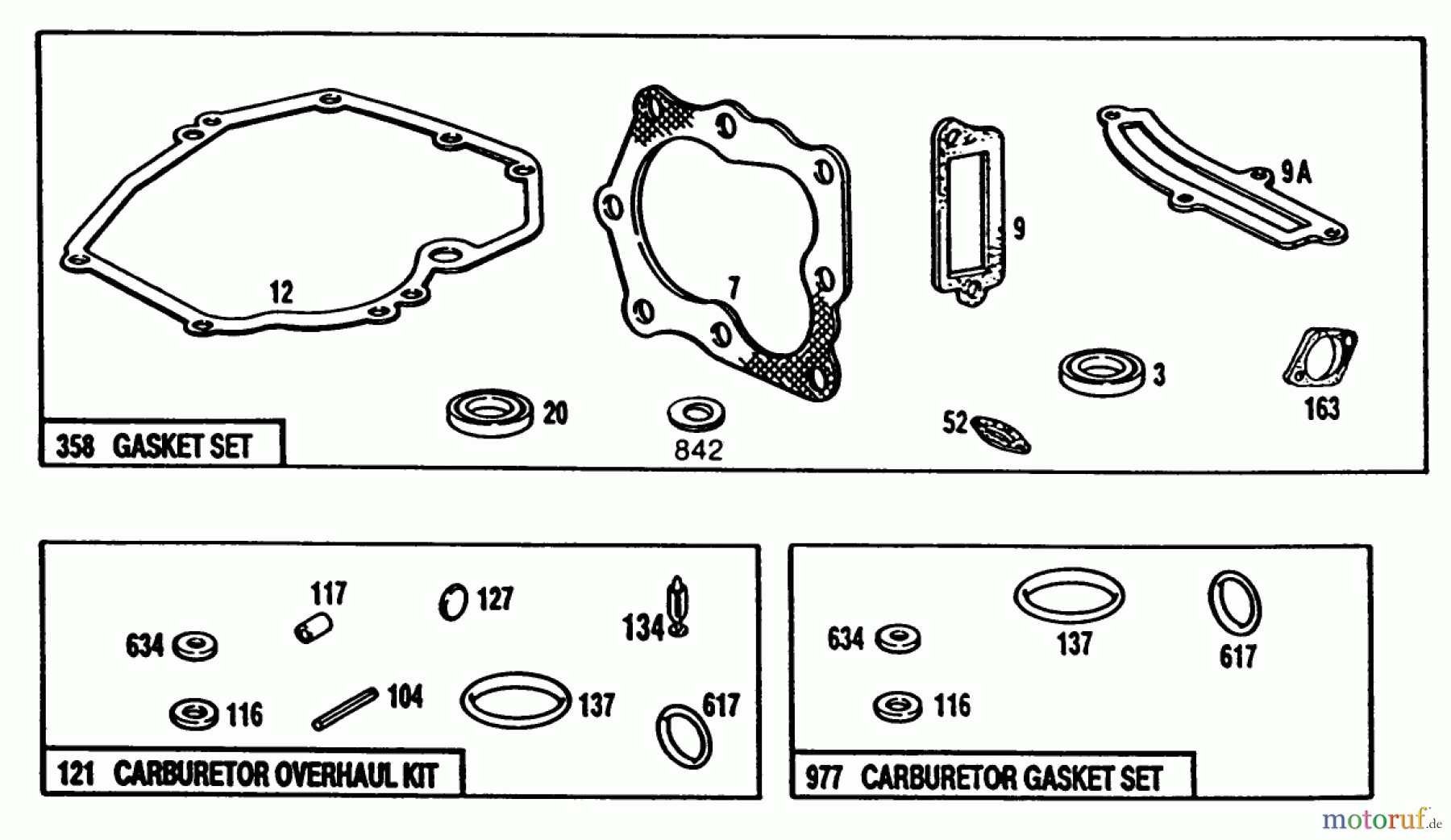 Toro Neu Mowers, Walk-Behind Seite 1 20563 - Toro Lawnmower, 1990 (0000001-0999999) ENGINE BRIGGS & STRATTON MODEL 124702-3115-01