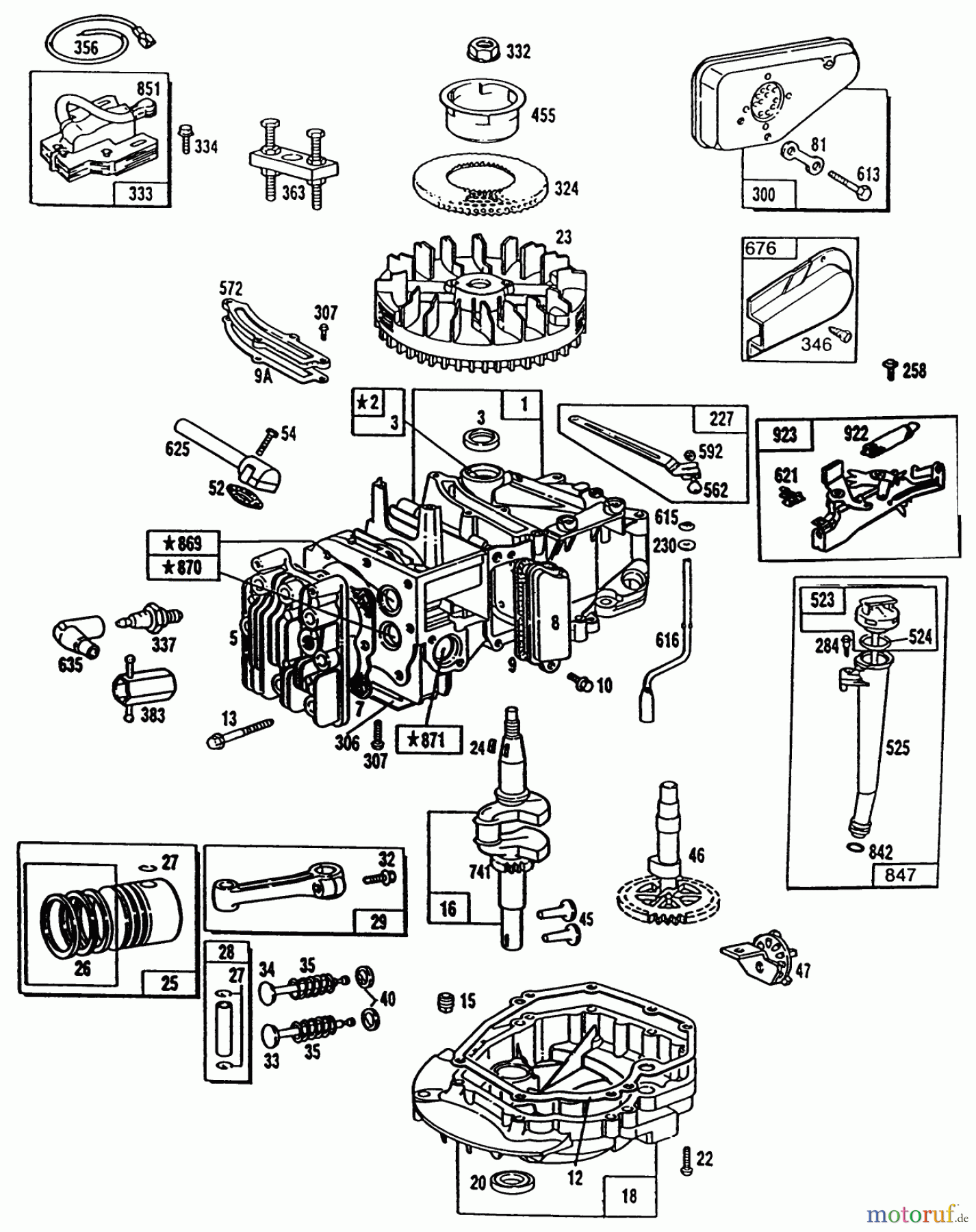 Toro Neu Mowers, Walk-Behind Seite 1 20563 - Toro Lawnmower, 1990 (0000001-0999999) ENGINE BRIGGS & STRATTON MODEL NO. 124702-3115-01 #1