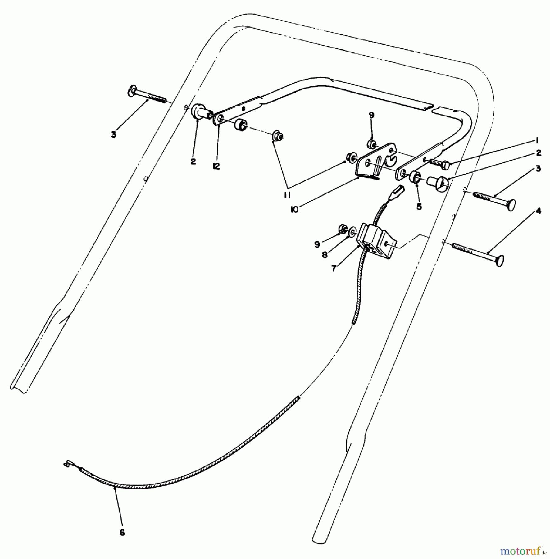 Toro Neu Mowers, Walk-Behind Seite 1 20563 - Toro Lawnmower, 1990 (0000001-0999999) TRACTION CONTROL ASSEMBLY