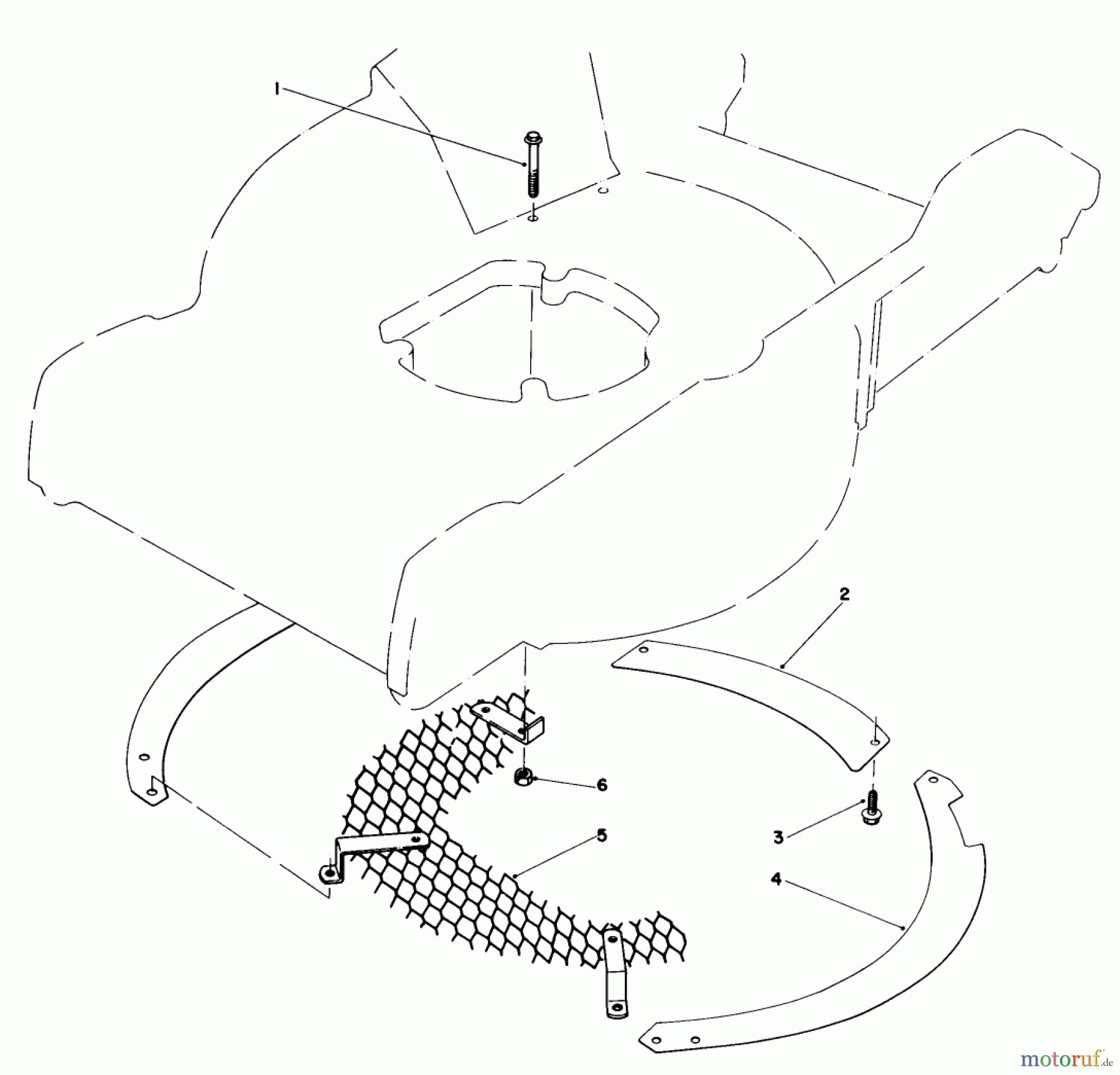 Toro Neu Mowers, Walk-Behind Seite 1 20574 - Toro Lawnmower, 1984 (4000001-4999999) LEAF SHREDDER KIT NO. 59101 (OPTIONAL)