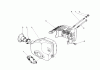 Toro 20581 - Lawnmower, 1987 (7000001-7999999) Ersatzteile MUFFLER ASSEMBLY (ENGINE MODEL NO. 47PF5 & 47PG6)