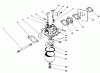 Toro 20584 - Lawnmower, 1986 (6000001-6999999) Ersatzteile CARBURETOR ASSEMBLY