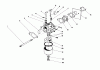 Toro 20584 - Lawnmower, 1987 (7000001-7999999) Ersatzteile CARBURETOR ASSEMBLY (ENGINE MODEL NO. 47PF5 & 47PG6)