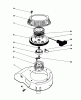 Toro 20584 - Lawnmower, 1987 (7000001-7999999) Ersatzteile RECOIL ASSEMBLY (ENGINE MODEL NO. 47PF5 & 47PG6)