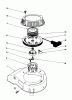 Toro 20584 - Lawnmower, 1988 (8000001-8999999) Ersatzteile RECOIL ASSEMBLY (ENGINE MODEL NO. 47PH7)