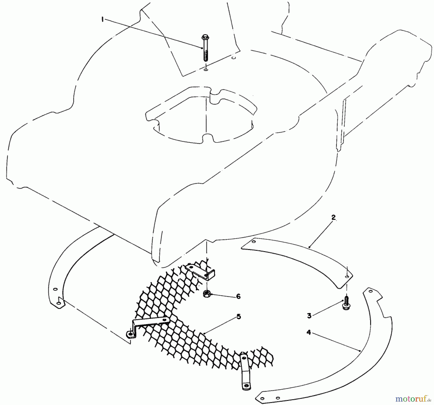 Toro Neu Mowers, Walk-Behind Seite 1 20586 - Toro Lawnmower, 1985 (5000001-5999999) LEAF SHREDDER KIT NO. 59101 (OPTIONAL)