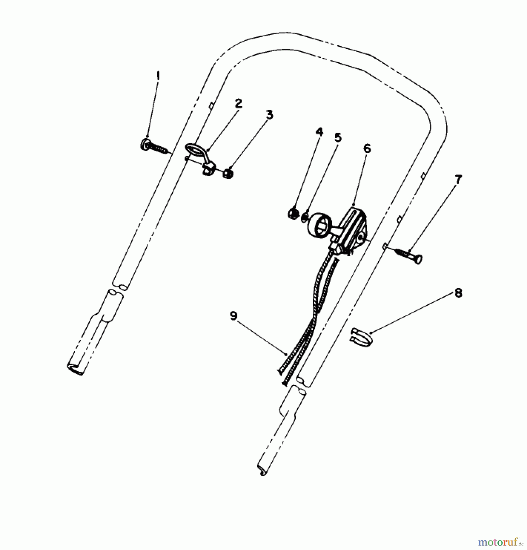 Toro Neu Mowers, Walk-Behind Seite 1 20586 - Toro Lawnmower, 1990 (0000001-0999999) THROTTLE CONTROL ASSEMBLY