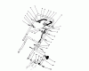 Toro 20587 - Lawnmower, 1990 (0000001-0999999) Ersatzteile HANDLE & THROTTLE CONTROL ASSEMBLY