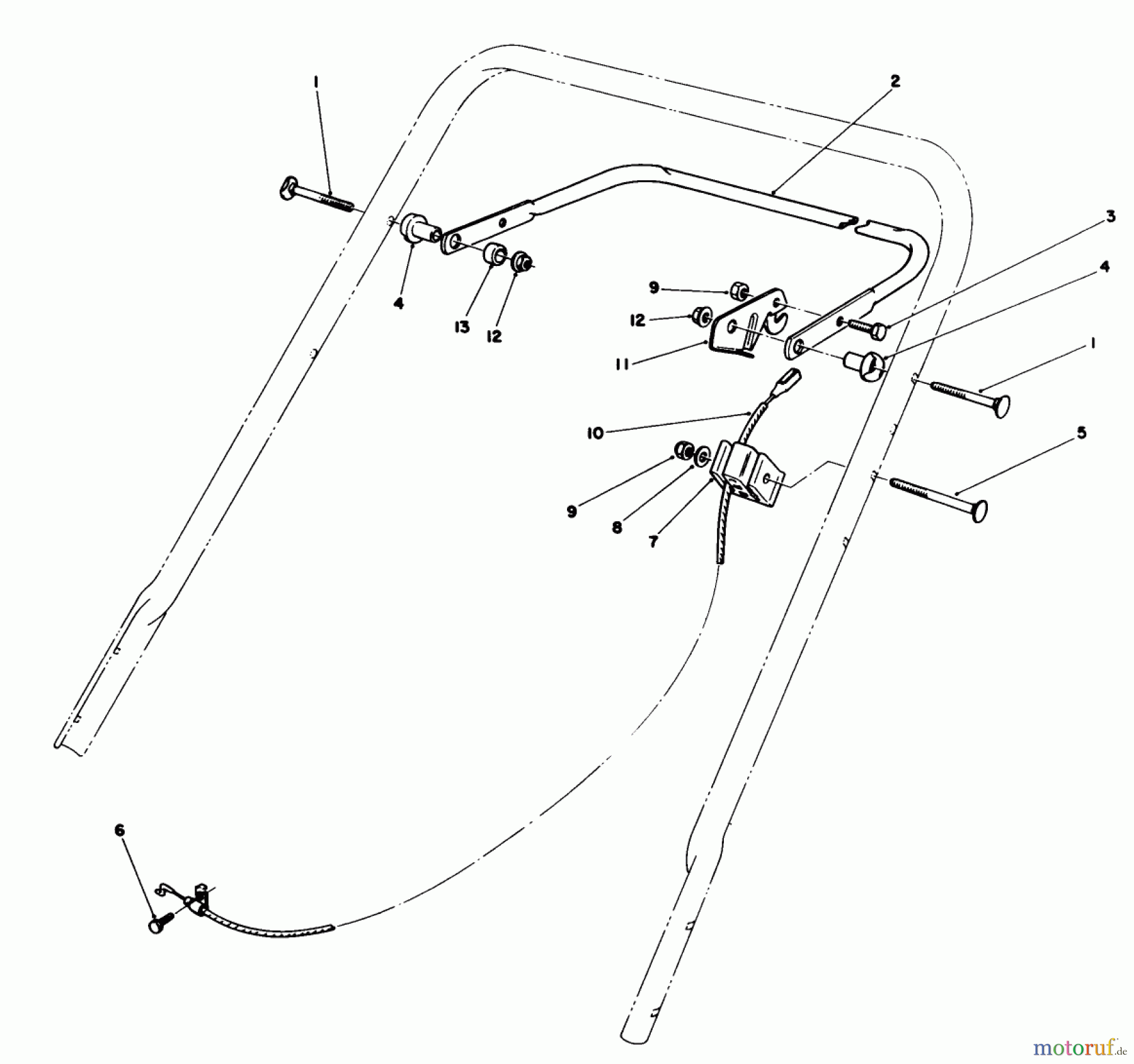 Toro Neu Mowers, Walk-Behind Seite 1 20588 - Toro Lawnmower, 1985 (5000001-5999999) CONTROL ASSEMBLY