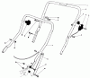 Toro 20588 - Lawnmower, 1986 (6000001-6999999) Ersatzteile HANDLE ASSEMBLY