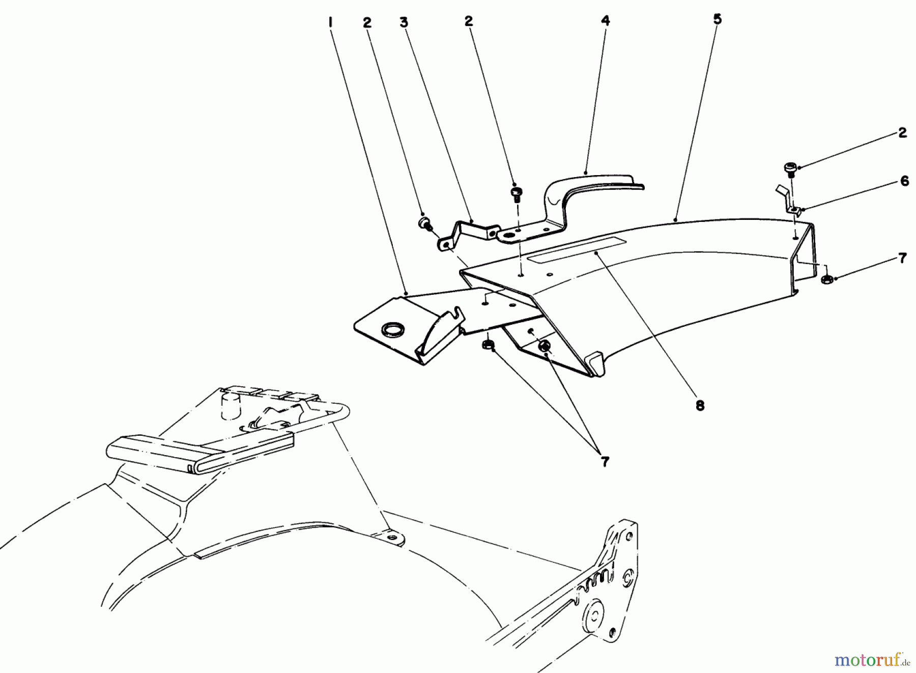 Toro Neu Mowers, Walk-Behind Seite 1 20588 - Toro Lawnmower, 1986 (6000001-6999999) SIDE DISCHARGE CHUTE MODEL NO. 59108 (OPTIONAL)