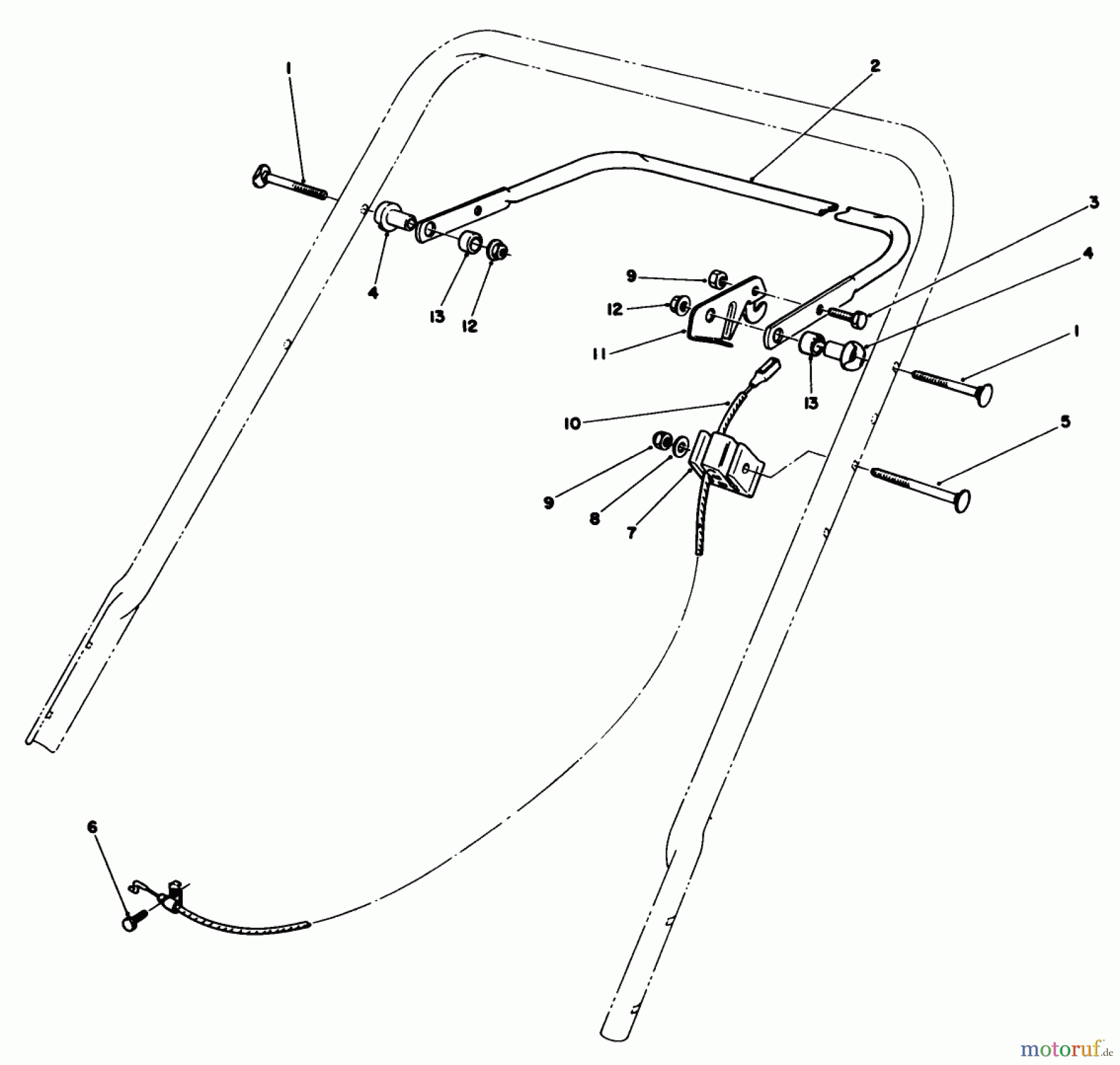 Toro Neu Mowers, Walk-Behind Seite 1 20588 - Toro Lawnmower, 1988 (8000001-8999999) CONTROL ASSEMBLY