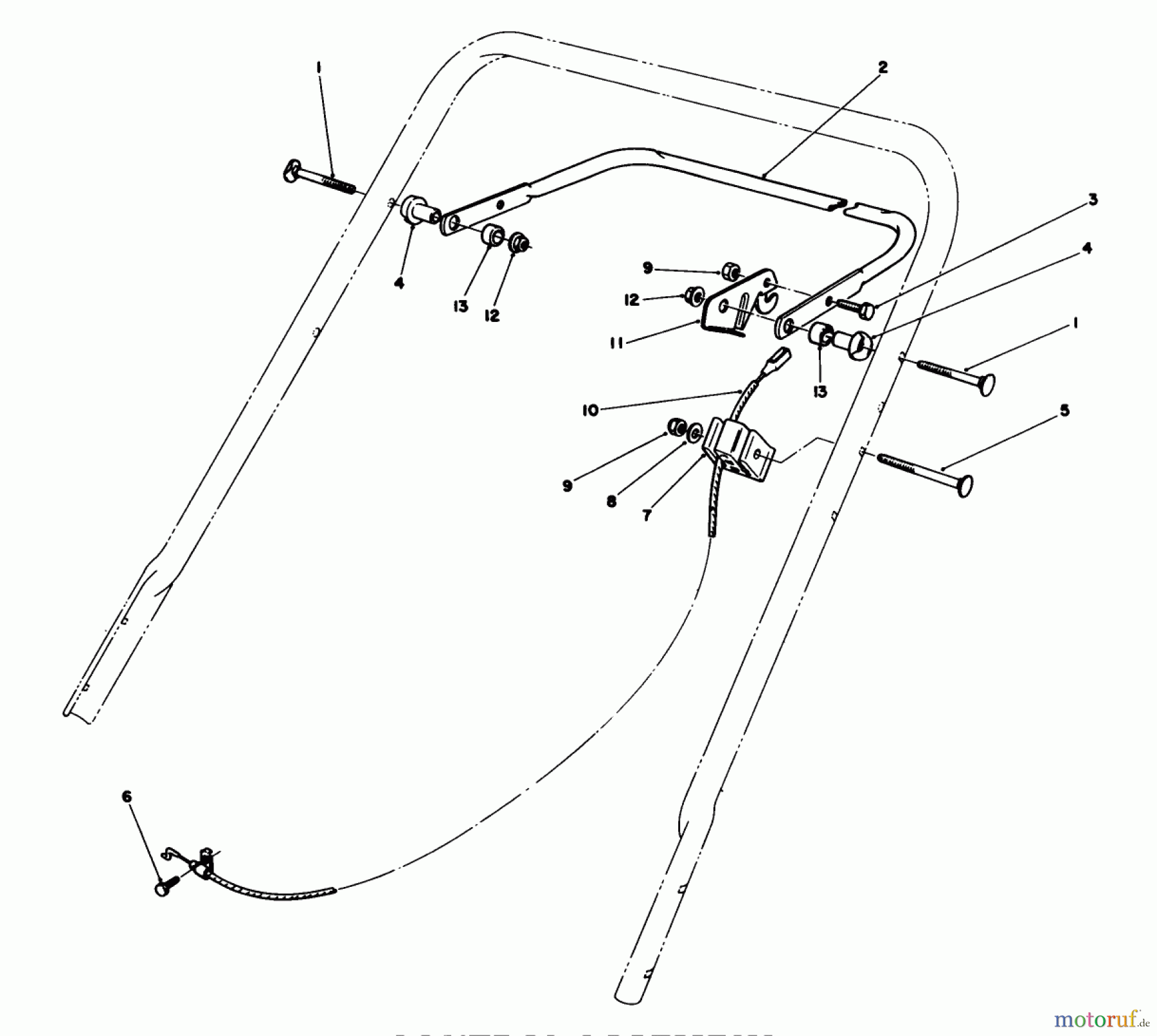 Toro Neu Mowers, Walk-Behind Seite 1 20588C - Toro Lawnmower, 1988 (8000001-8999999) CONTROL ASSEMBLY