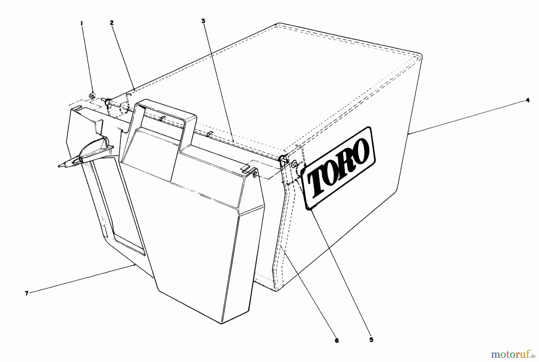 Toro Neu Mowers, Walk-Behind Seite 1 20588C - Toro Lawnmower, 1988 (8000001-8999999) GRASS BAG ASSEMBLY NO.11-0159