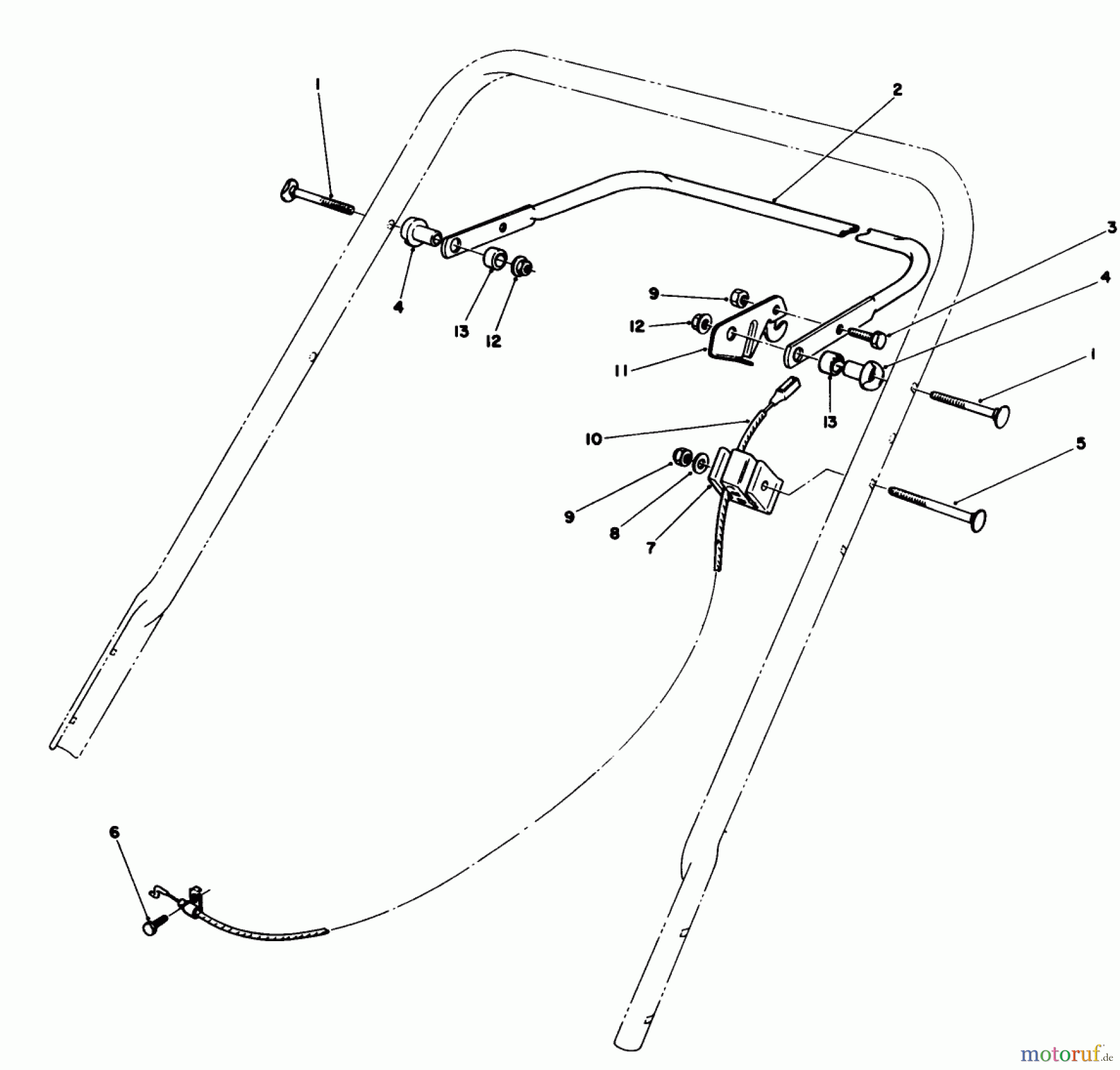 Toro Neu Mowers, Walk-Behind Seite 1 20588C - Toro Lawnmower, 1989 (9000001-9999999) CONTROL ASSEMBLY