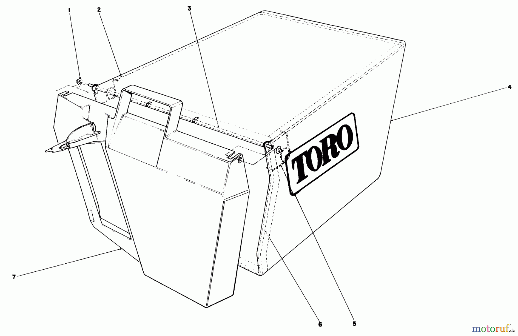 Toro Neu Mowers, Walk-Behind Seite 1 20588C - Toro Lawnmower, 1989 (9000001-9999999) GRASS BAG ASSEMBLY NO. 11-0159
