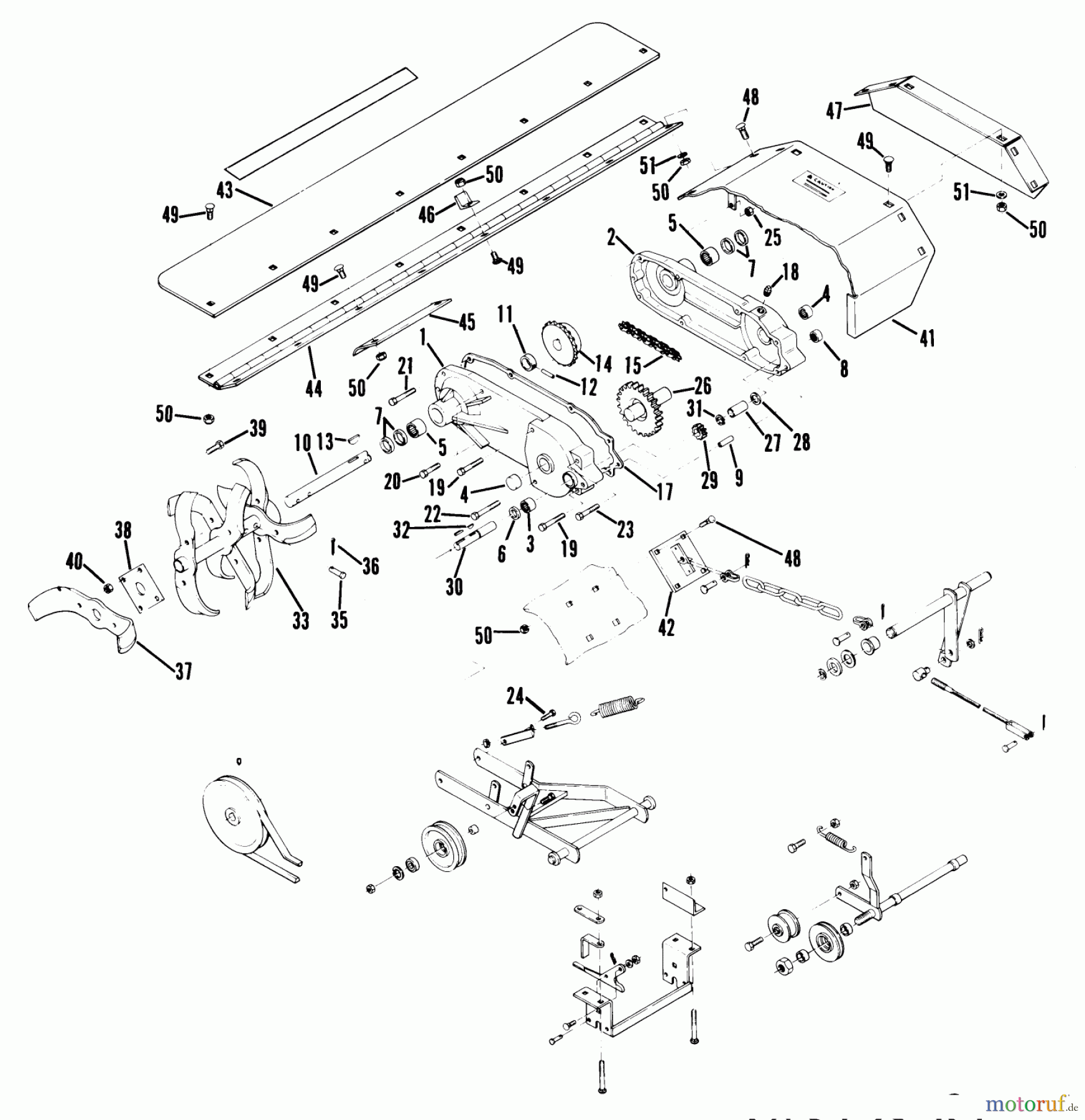 Toro Neu Accessories, Tiller/Cultivator 77-36TL01 - Toro 36