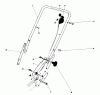 Toro 20610 - Lawnmower, 1981 (1000001-1999999) Ersatzteile HANDLE ASSEMBLY