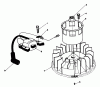 Toro 20620 - Lawnmower, 1987 (7000001-7999999) Ersatzteile MAGNETO & FLYWHEEL ASSEMBLY (MODEL NO. VMG6)