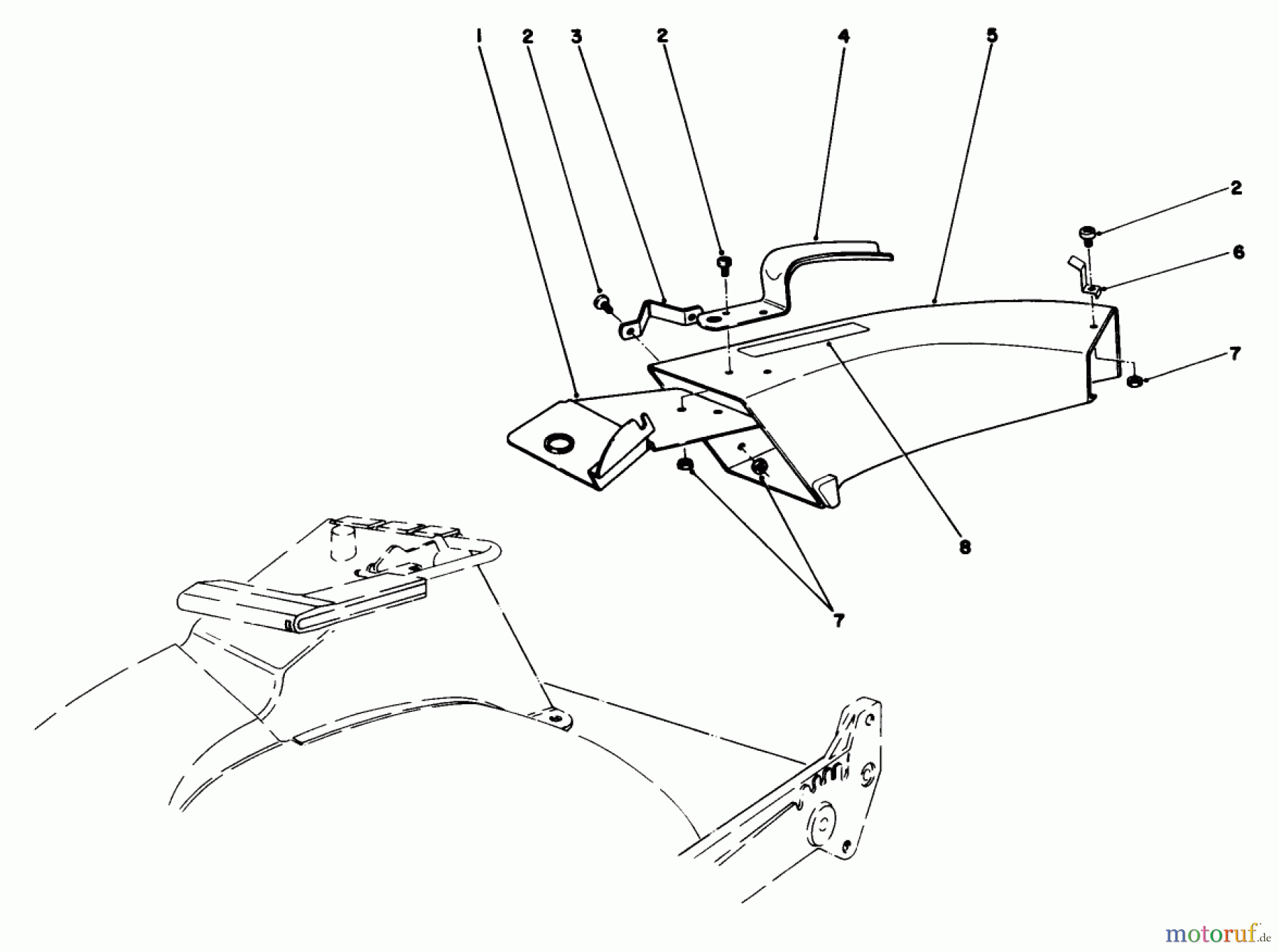 Toro Neu Mowers, Walk-Behind Seite 1 20620 - Toro Lawnmower, 1987 (7000001-7999999) SIDE DISCHARGE CHUTE MODEL NO. 59108 (OPTIONAL)