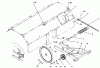 Toro 79271 - 36" Tiller, 260 Series Lawn and Garden Tractors, 1995 (5900001-5999999) Ersatzteile HITCH, DRIVE & IDLER PULLEYS