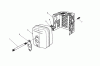 Toro 20620C - Lawnmower, 1988 (8000001-8999999) Ersatzteile MUFFLER ASSEMBLY (MODEL NO. VMH7)