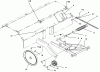 Toro 79271 - 36" Tiller, 260 Series Lawn and Garden Tractors, 1996 (6900001-6999999) Ersatzteile HITCH, DRIVE & IDLER PULLEYS