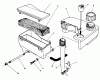 Toro 20622 - Lawnmower, 1988 (8000001-8999999) Ersatzteile AIR CLEANER & FUEL TANK ASSEMBLY (MODEL NO. VMH7)