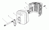 Toro 20622 - Lawnmower, 1988 (8000001-8999999) Ersatzteile MUFFLER ASSEMBLY (MODEL NO. VMH7)