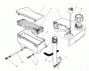 Toro 20622C - Lawnmower, 1989 (9000001-9999999) Ersatzteile AIR CLEANER & FUEL TANK ASSEMBLY (MODEL NO. VMJ8)