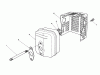 Toro 20622C - Lawnmower, 1989 (9000001-9999999) Ersatzteile MUFFLER ASSEMBLY (MODEL NO. VMJ8)