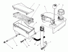 Toro 20624 - Lawnmower, 1986 (6000001-6999999) Ersatzteile AIR CLEANER & FUEL TANK ASSEMBLY