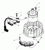 Toro 20624 - Lawnmower, 1986 (6000001-6999999) Ersatzteile MAGNETO & FLYWHEEL ASSEMBLY