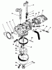 Toro 20624 - Lawnmower, 1987 (7000001-7999999) Ersatzteile CARBURETOR ASSEMBLY (MODEL NO. VMF5)