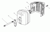 Toro 20624 - Lawnmower, 1987 (7000001-7999999) Ersatzteile MUFFLER ASSEMBLY (MODEL NO. VMF5 & VMG6)