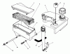 Toro 20624 - Lawnmower, 1988 (8000001-8999999) Ersatzteile AIR CLEANER & FUEL TANK ASSEMBLY (MODEL NO. VMH7)