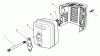 Toro 20624 - Lawnmower, 1988 (8000001-8999999) Ersatzteile MUFFLER ASSEMBLY (MODEL NO. VMH7)