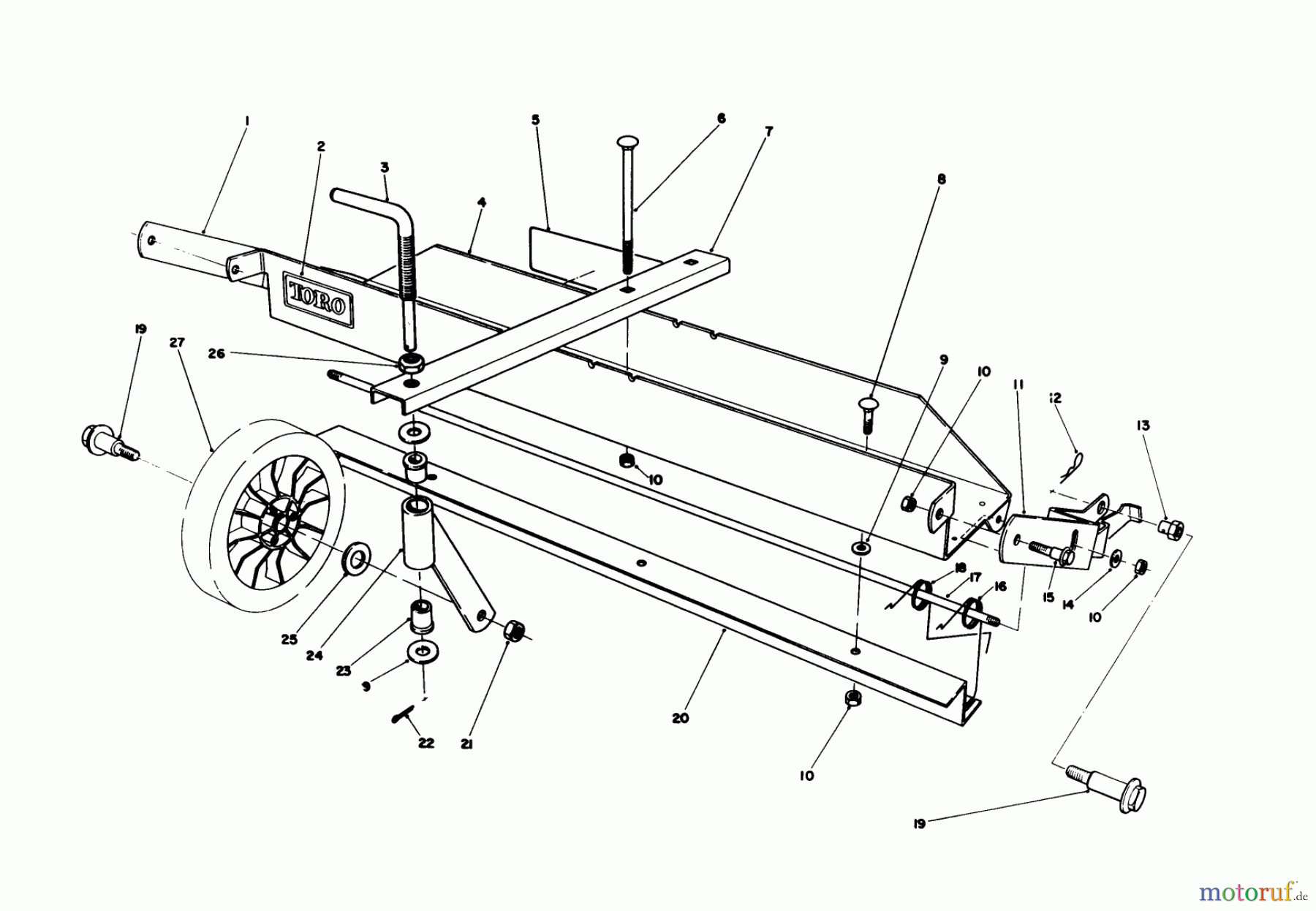 Toro Neu Mowers, Walk-Behind Seite 1 20626C - Toro Lawnmower, 1986 (6000001-6999999) DETHATCHER KIT MODEL NO. 59126 (OPTIONAL)