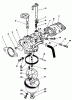 Toro 20626C - Lawnmower, 1987 (7000001-7999999) Ersatzteile CARBURETOR ASSEMBLY (MODEL NO. VMG6)