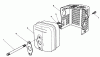 Toro 20626C - Lawnmower, 1987 (7000001-7999999) Ersatzteile MUFFLER ASSEMBLY (MODEL NO. VMG6)