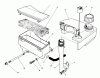 Toro 20627C - Lawnmower, 1986 (6000001-6999999) Ersatzteile AIR CLEANER & FUEL TANK ASSEMBLY