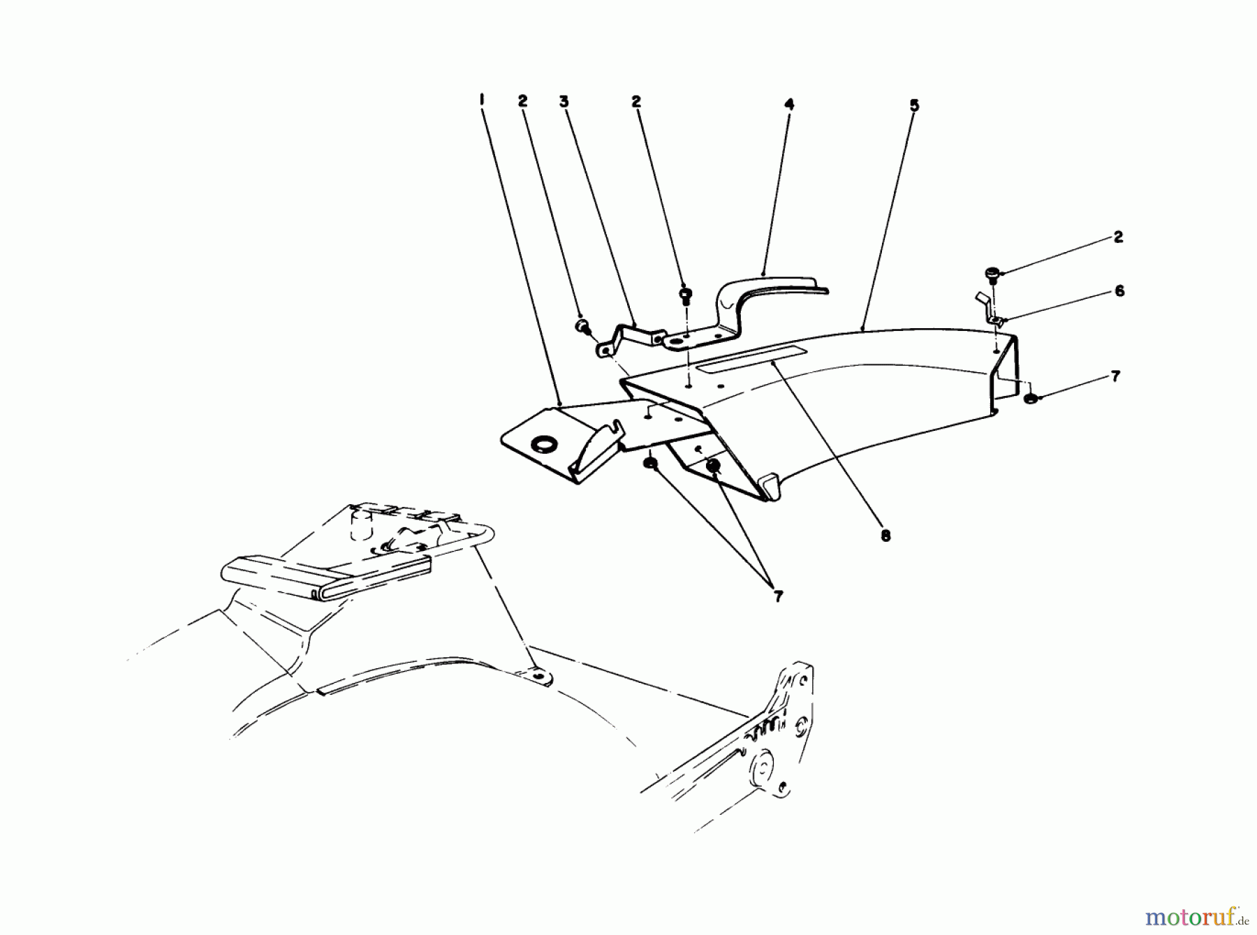 Toro Neu Mowers, Walk-Behind Seite 1 20627C - Toro Lawnmower, 1986 (6000001-6999999) SIDE DISCHARGE CHUTE MODEL NO. 59108 (OPTIONAL)