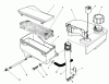 Toro 20627C - Lawnmower, 1987 (7000001-7999999) Ersatzteile AIR CLEANER & FUEL TANK ASSEMBLY
