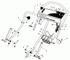 Toro 20628C - Lawnmower, 1986 (6000001-6999999) Ersatzteile HANDLE ASSEMBLY