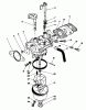 Toro 20628C - Lawnmower, 1987 (7000001-7999999) Ersatzteile CARBURETOR ASSEMBLY