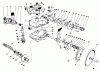 Toro 20628C - Lawnmower, 1987 (7000001-7999999) Ersatzteile GEAR CASE ASSEMBLY