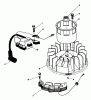 Toro 20628C - Lawnmower, 1987 (7000001-7999999) Ersatzteile MAGNETO & FLYWHEEL ASSEMBLY