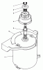Toro 20628C - Lawnmower, 1987 (7000001-7999999) Ersatzteile STARTER MOTOR ASSEMBLY NO. 53-4500