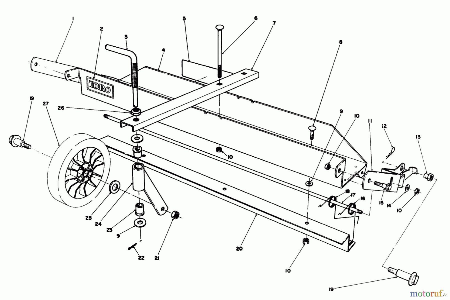 Toro Neu Mowers, Walk-Behind Seite 1 20629C - Toro Lawnmower, 1986 (6000001-6999999) DETHATCHER KIT MODEL NO. 59126 (OPTIONAL)