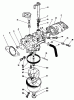 Toro 20629C - Lawnmower, 1987 (7000001-7999999) Ersatzteile CARBURETOR ASSEMBLY (MODEL NO. VMG6)